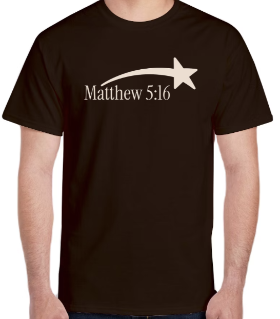 Dark Chocolate Matthew 5:16 Short Sleeve [Pre-Order]