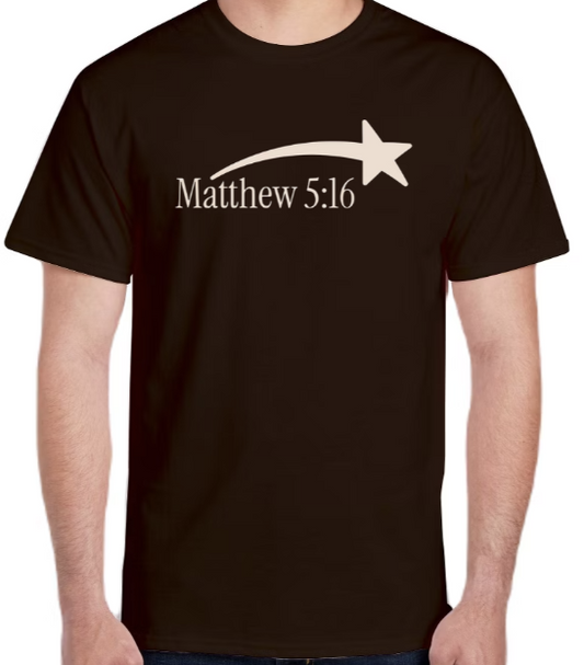 Dark Chocolate Matthew 5:16 Short Sleeve [Pre-Order]