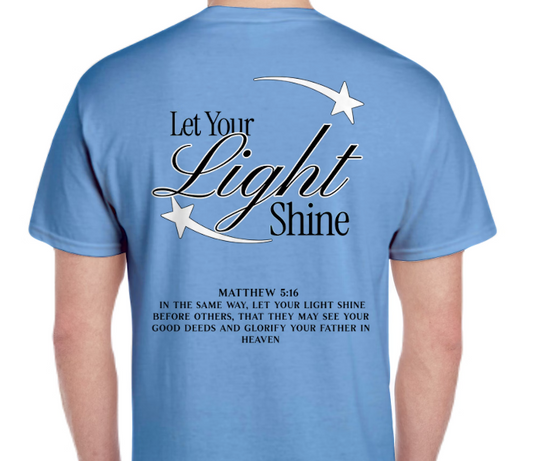 Carolina Blue Matthew 5:16 Short Sleeve