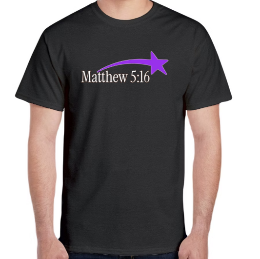 Purple Matthew 5:16 T Shirt [Pre-Order]